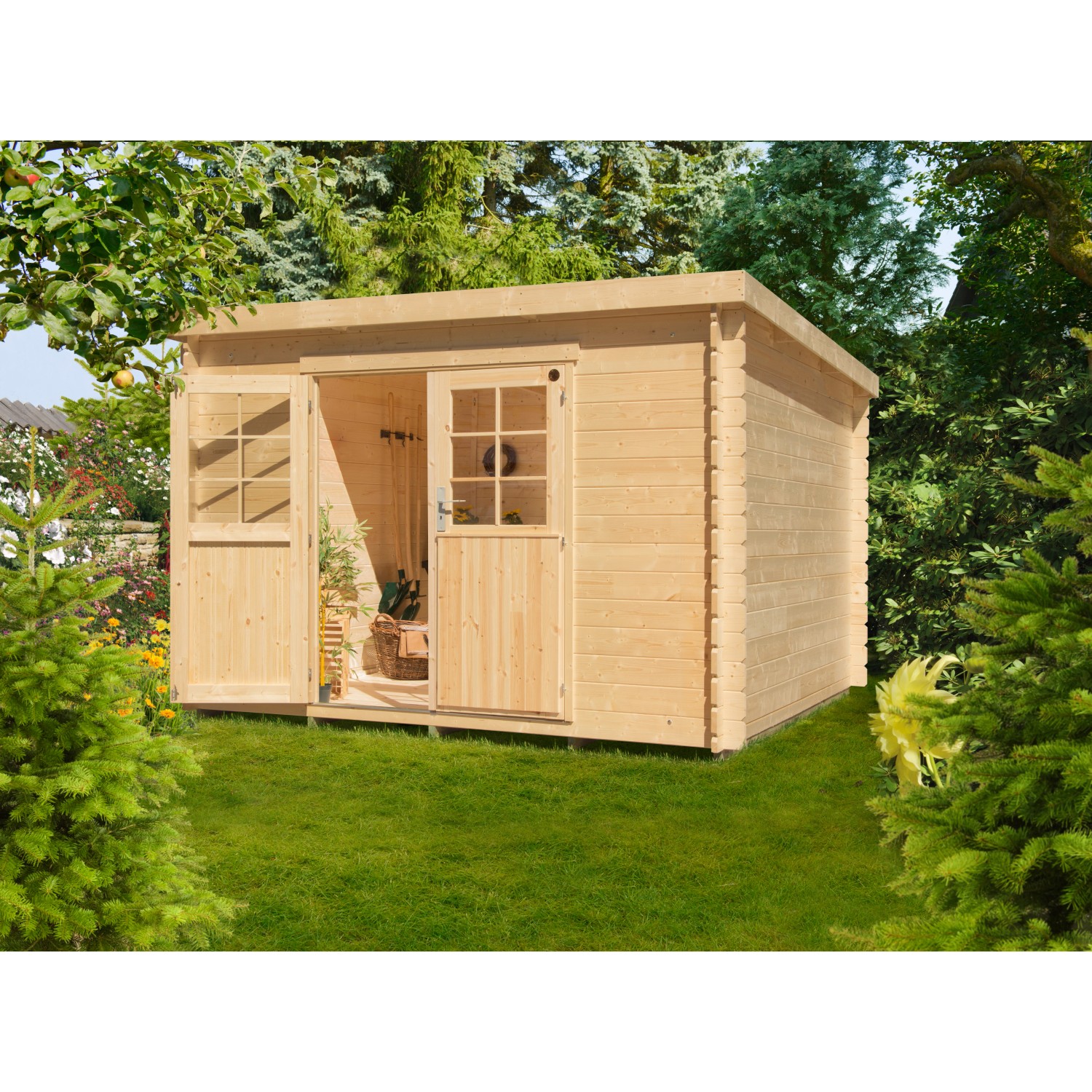 KiehnHolz HolzGartenhaus KH 28048 Unberührt 300 cm x 240 cm kaufen