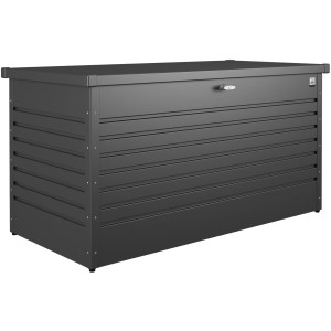 Biohort Freizeitbox 160 High, dunkelgrau-metallic, zur Aufbewahrung von Gartenutensilien.