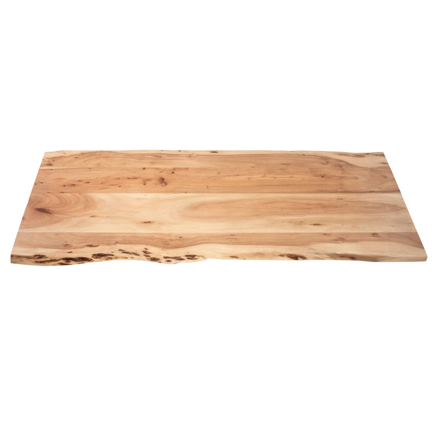 Tischplatte Akazie Natur, 140x60cm, Baumkante CURT für Tische