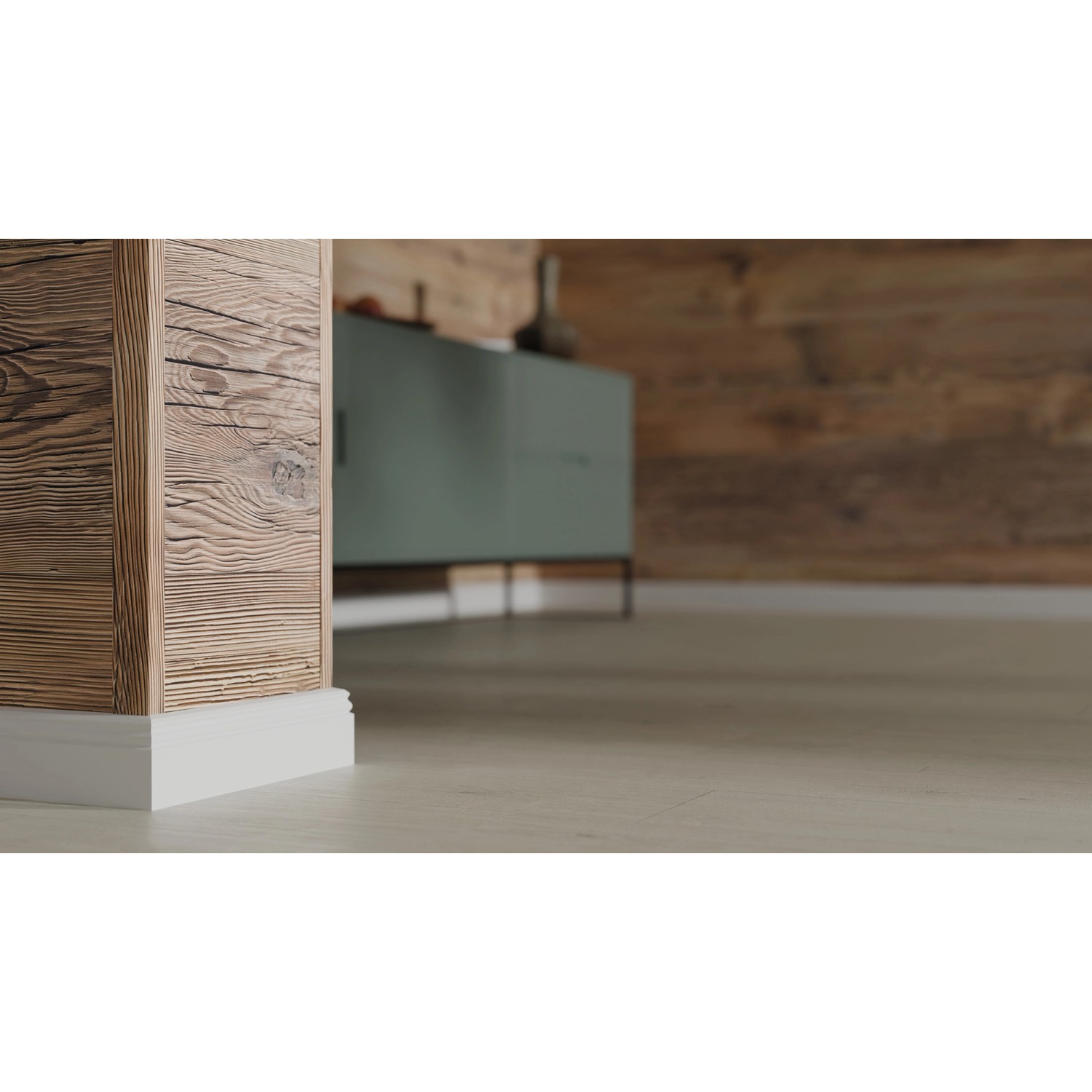 Egger Winkelleiste Decowall WL001 Namur, Fichte Natur, zur Verkleidung von Wandpaneel-Ecken.