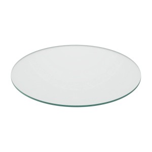 Relaxdays Glasplatte ESG Transparent Hitzebeständig 50 cm