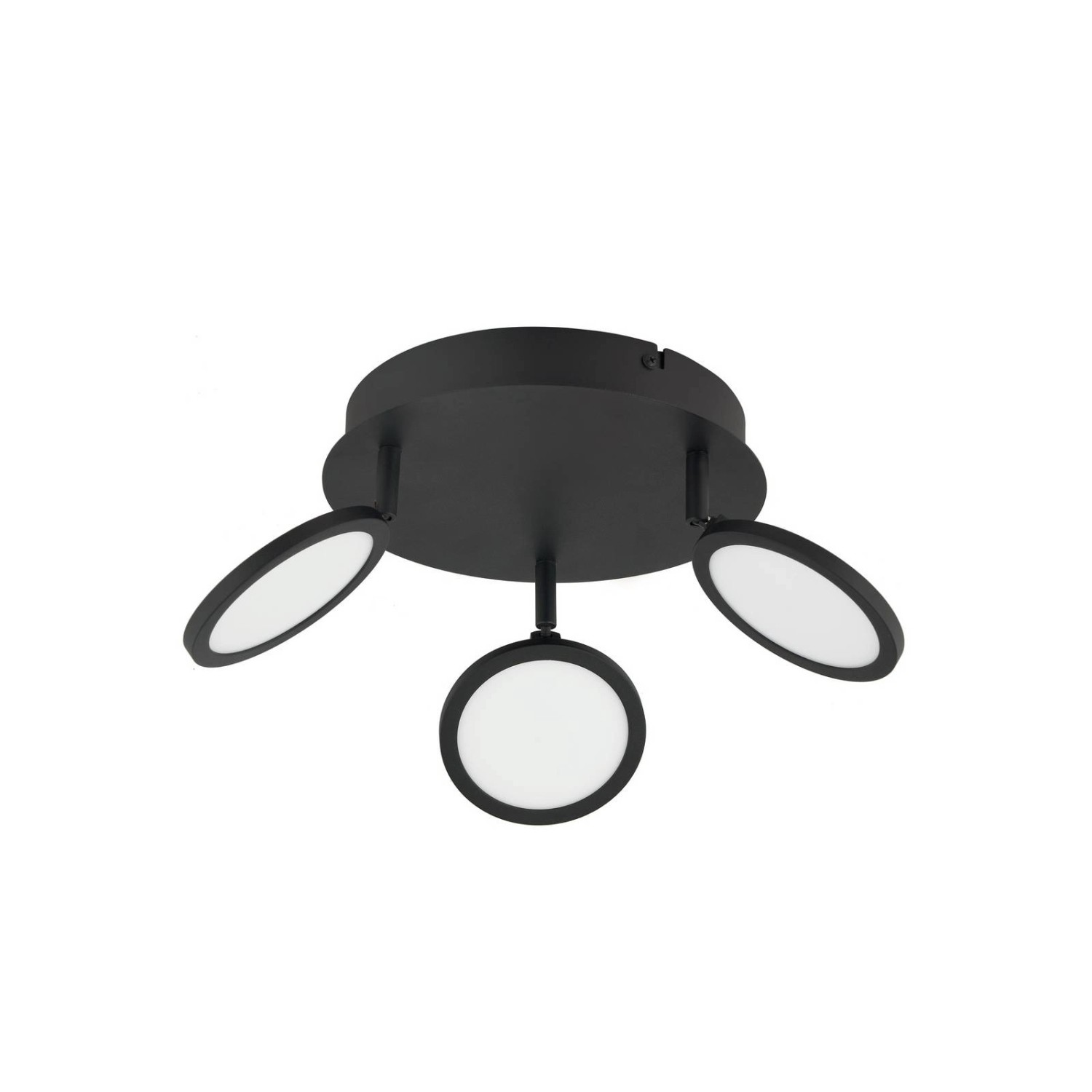 Thumbnail - Lindby LED Deckenleuchte Manel 10013034 Dimmbar Modern in Schwarz aus Metall 3-flammig Wohnzimmerleuchte