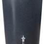 Garantia Regenwasserbehälter Stone 2in1, 210 l, Lava-Optik mit integrierter Pflanzschale und Wasserhahn.