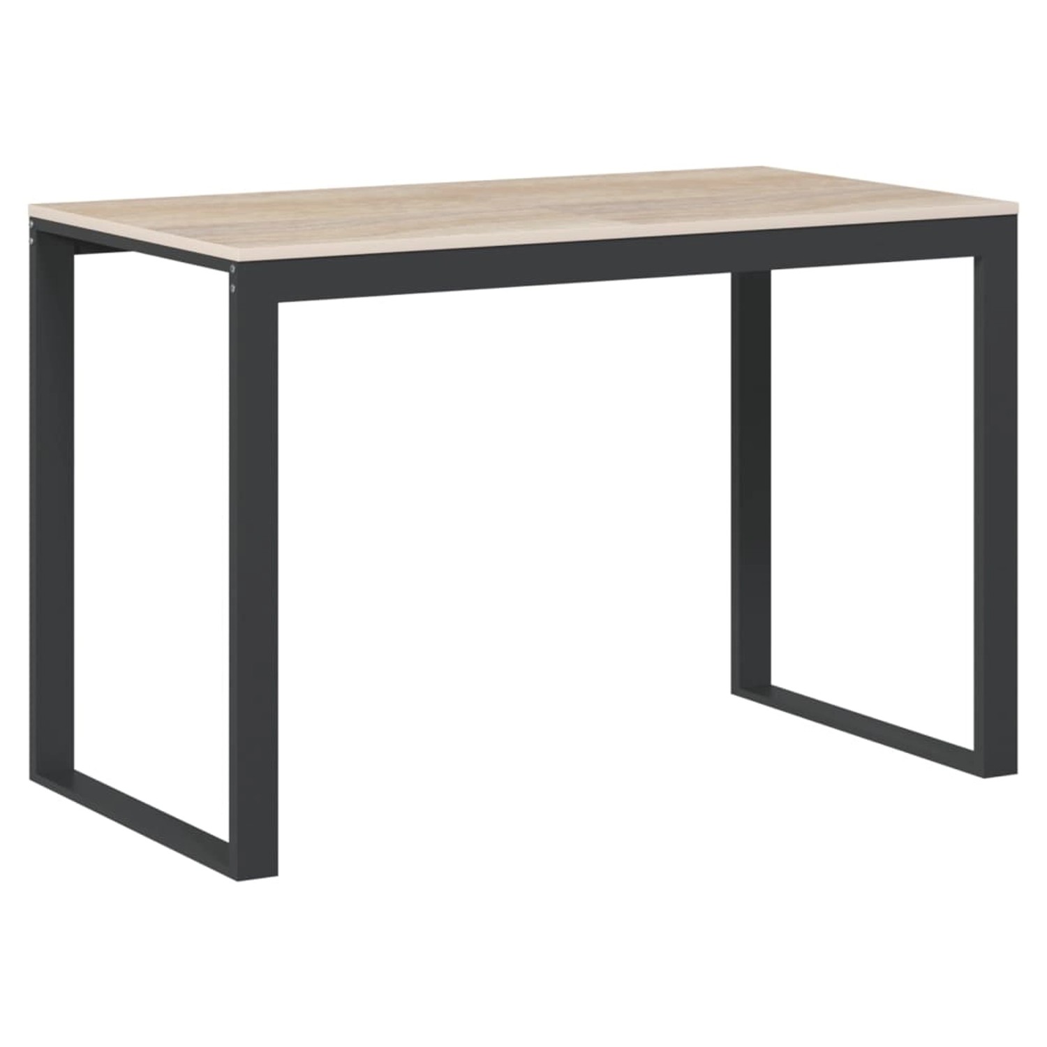 vidaXL Computertisch Schwarz und Eiche-Optik 110x60x73cm Holzwerkstoff 30199