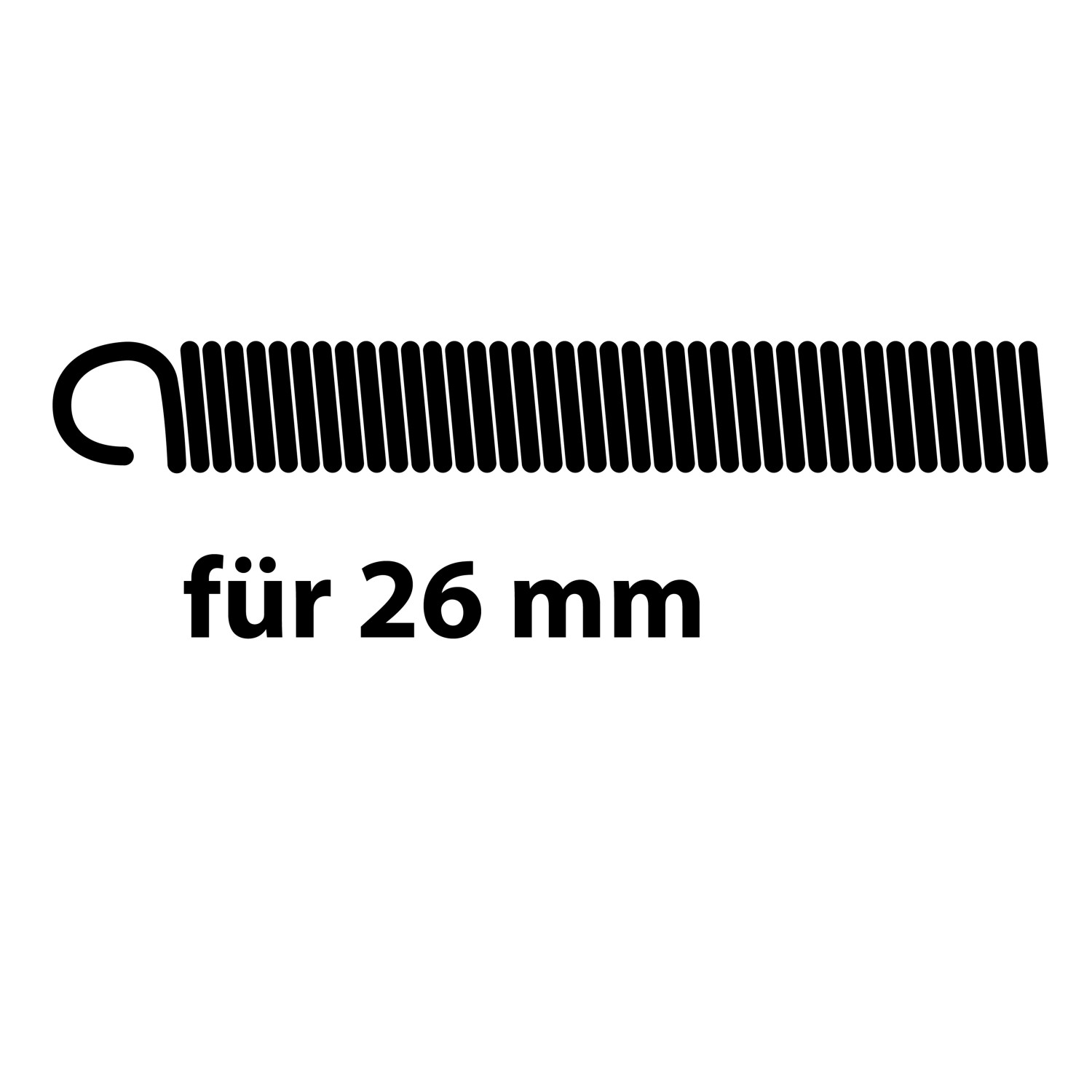 Kirchhoff Innenbiegefeder 26 mm für Mehrschichtverbundrohr, Detailansicht.