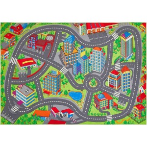 Andiamo Teppich Spielstrasse 100 cm x 150 cm Multicolor