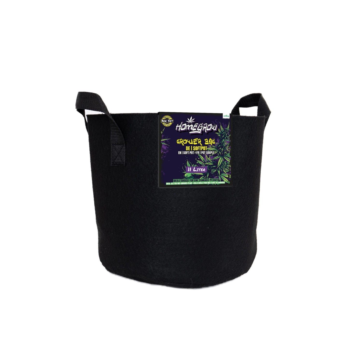 Romberg Bag Softpot Grower 11 l Schwarz