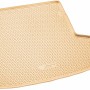 Beige Gummi Kofferraumwanne für BMW 3er F31 Touring (2012-2019), passgenau und mit hohem Rand.