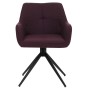 CHEFGASTRO Esszimmerstuhl 2er-Set 80x53x59cm Sitzhöhe 41cm Stoff/Textil Bordeaux_6