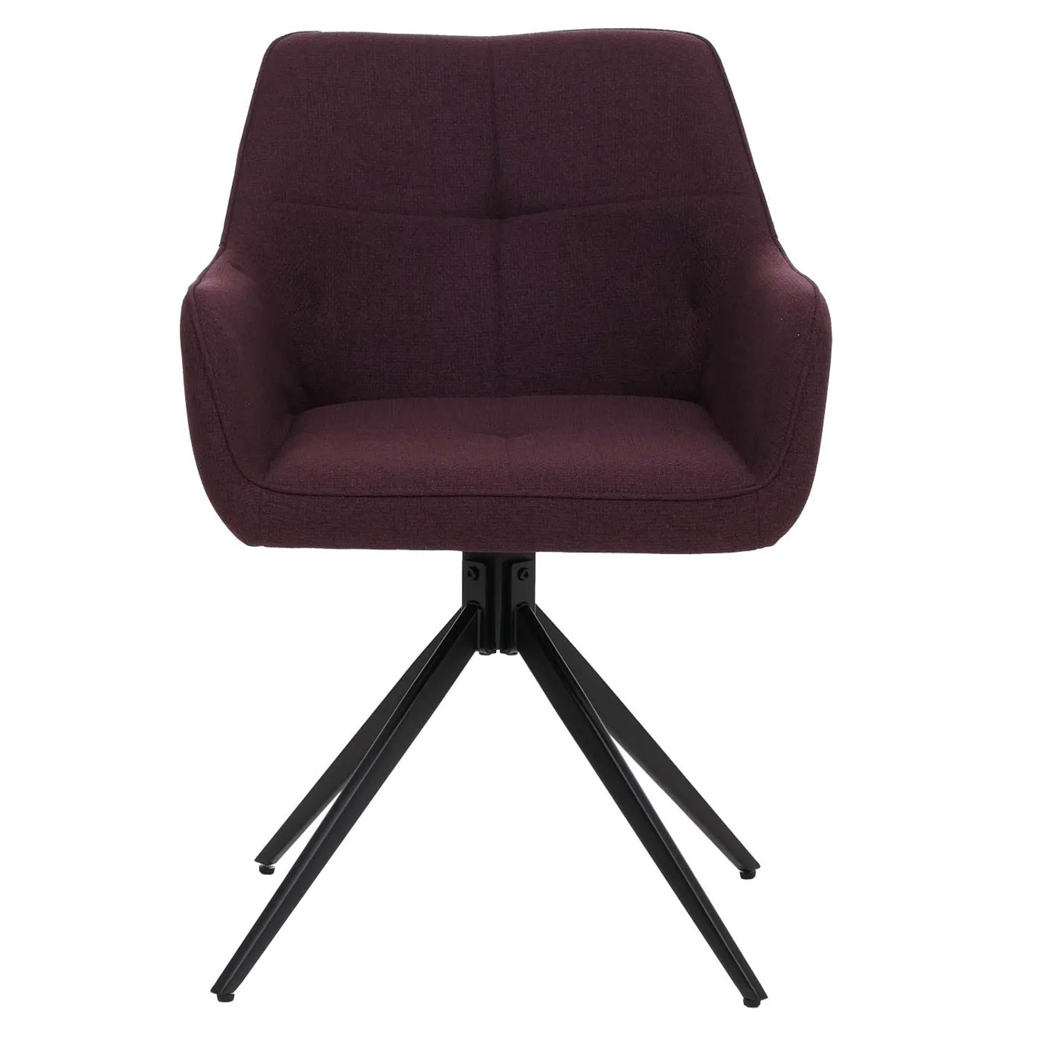 CHEFGASTRO Esszimmerstuhl 2er-Set 80x53x59cm Sitzhöhe 41cm Stoff/Textil Bordeaux_6