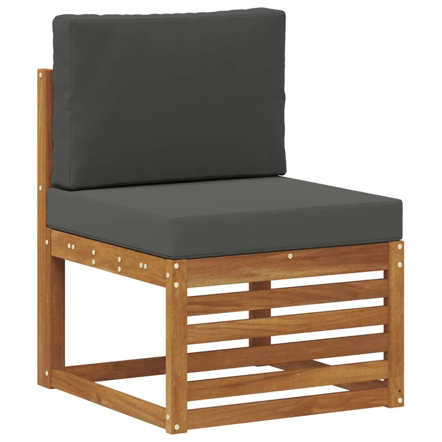 vidaXL Outdoor Mittelsofa Massivholz Akazie Natur 900492