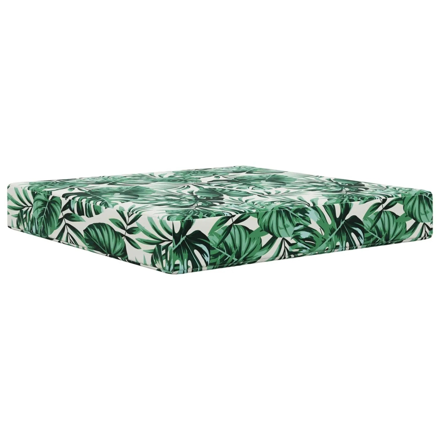 vidaXL Sofakissen für Draußen Blattmuster 60 x 60 x 8 cm Polyester 900705