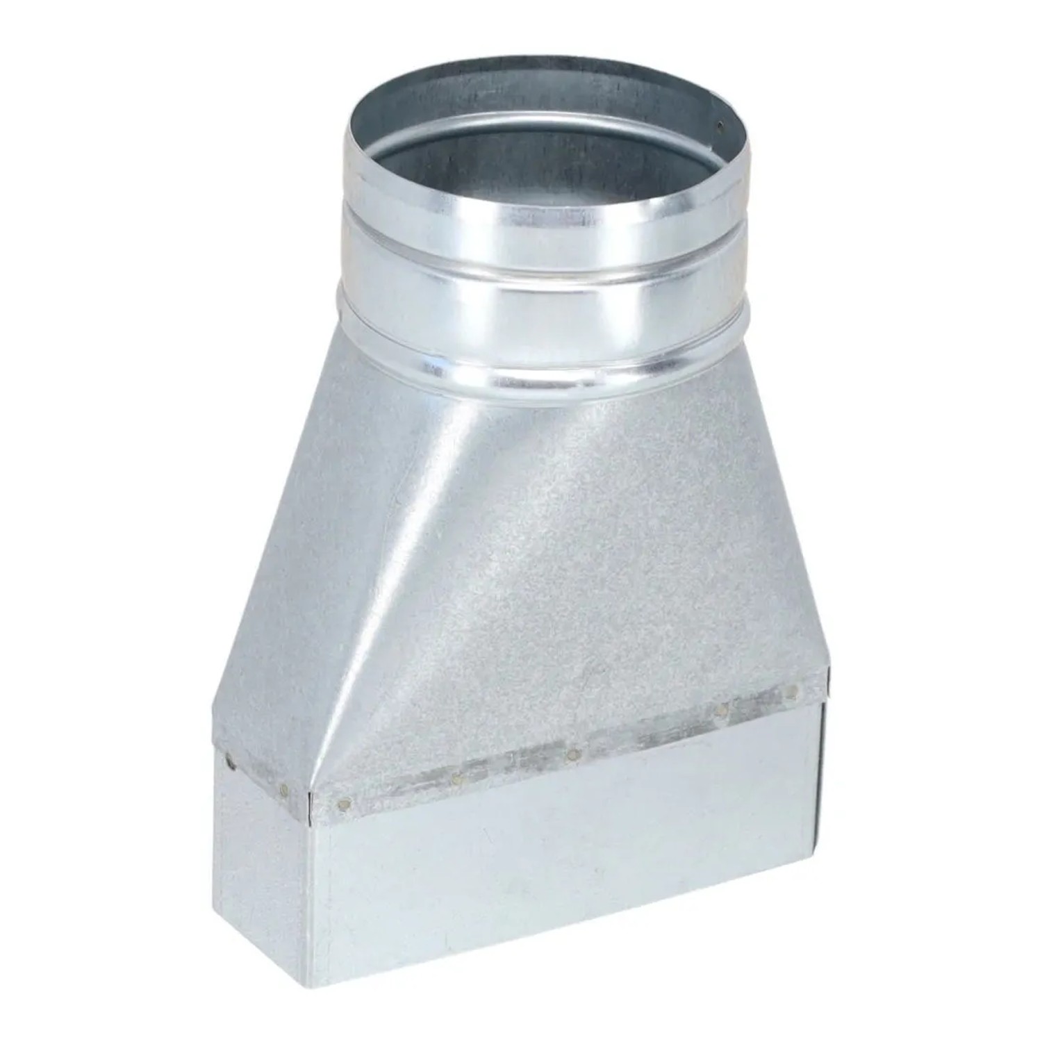 Subtiel Flachkanal Adapter 150 x 50 mm Auf Ø 100 mm Symmetrisch