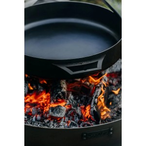 CookKing Stahl Pfanne Ø 50 cm für Feuerschale Bandito & Montana X über offenem Feuer.