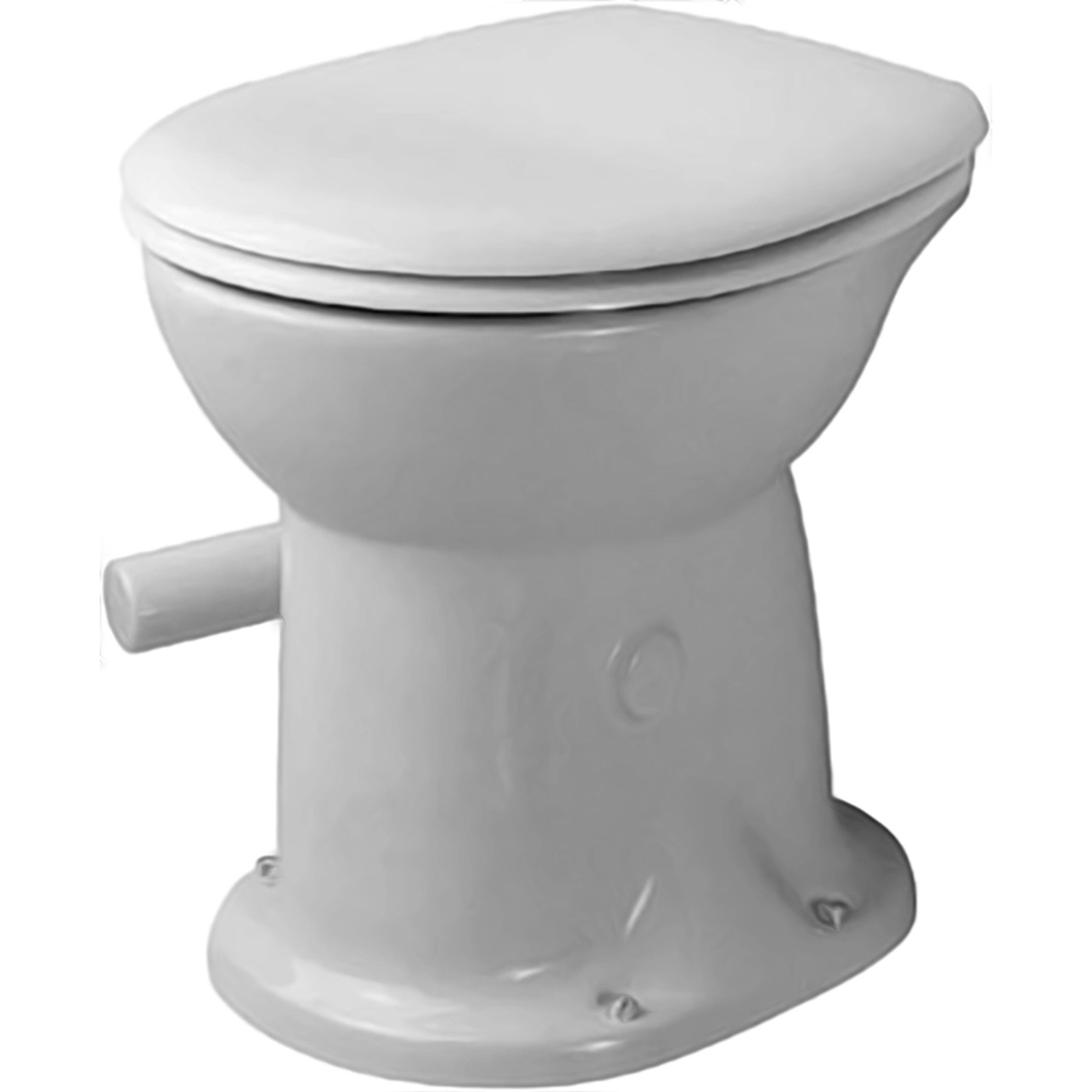 Duravit Stand-WC Duraplus Trockenklosett Weiß ohne WC-Sitz