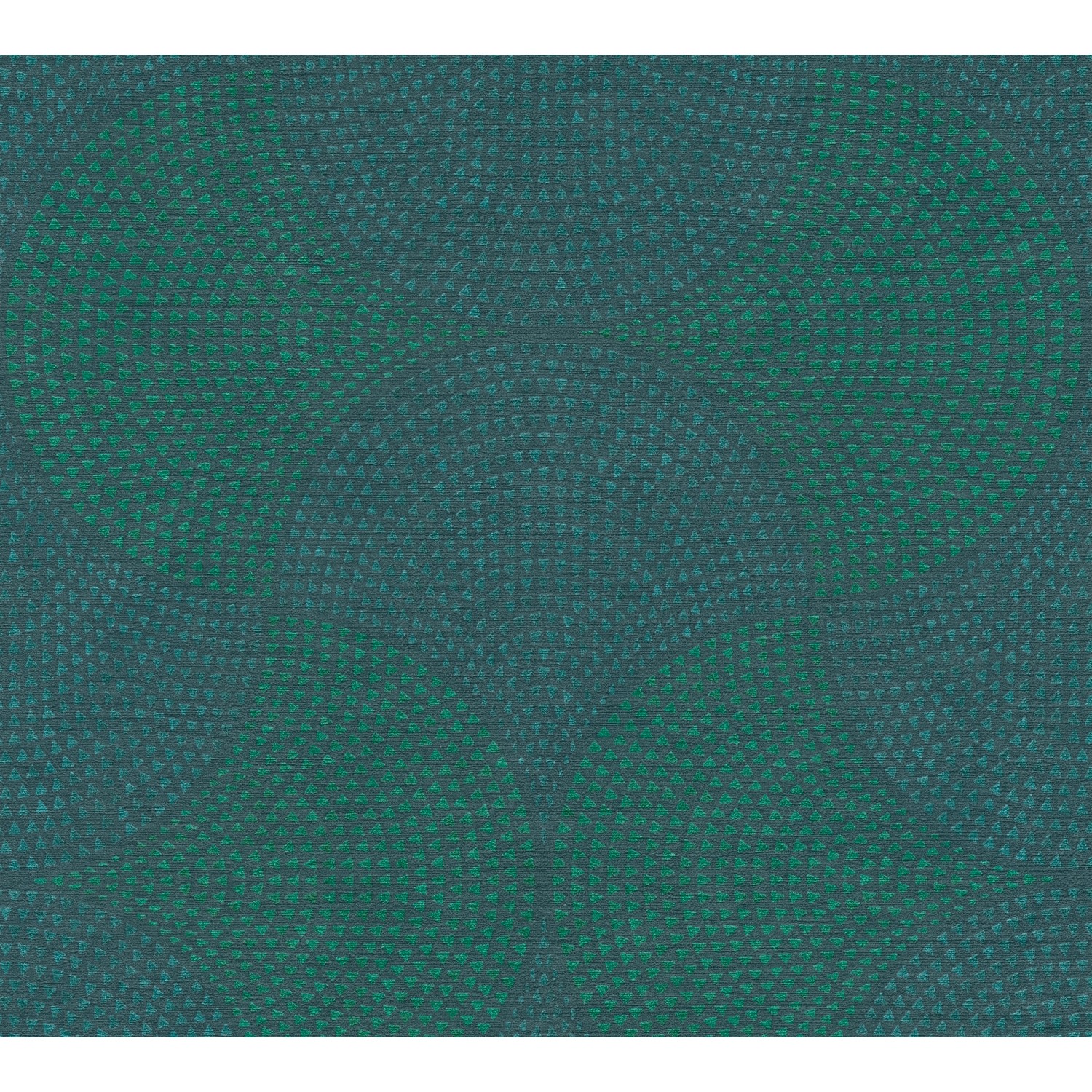 Vliestapete Art Deco Geometrisch Leicht Glanz Leicht Strukt. Blau Grün FSC®