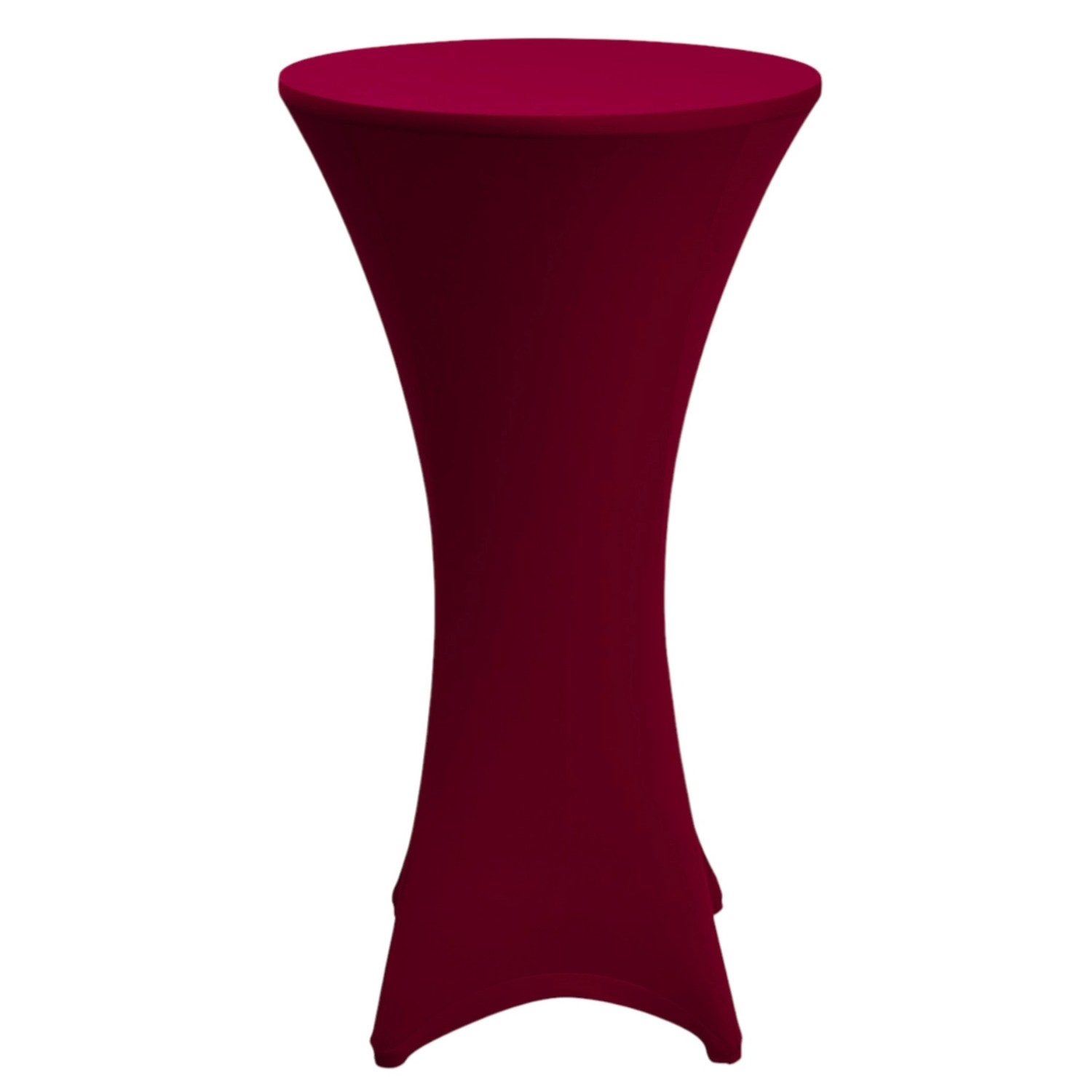 Beautissu Stella Stehtischhusse Ø 80cm Bordeaux günstig online kaufen