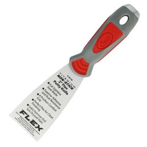 Clauss Softgrip Spachtel 2" mit flexibler, antihaftbeschichteter Klinge und Softgriff. Ideal für Spachtelarbeiten.
