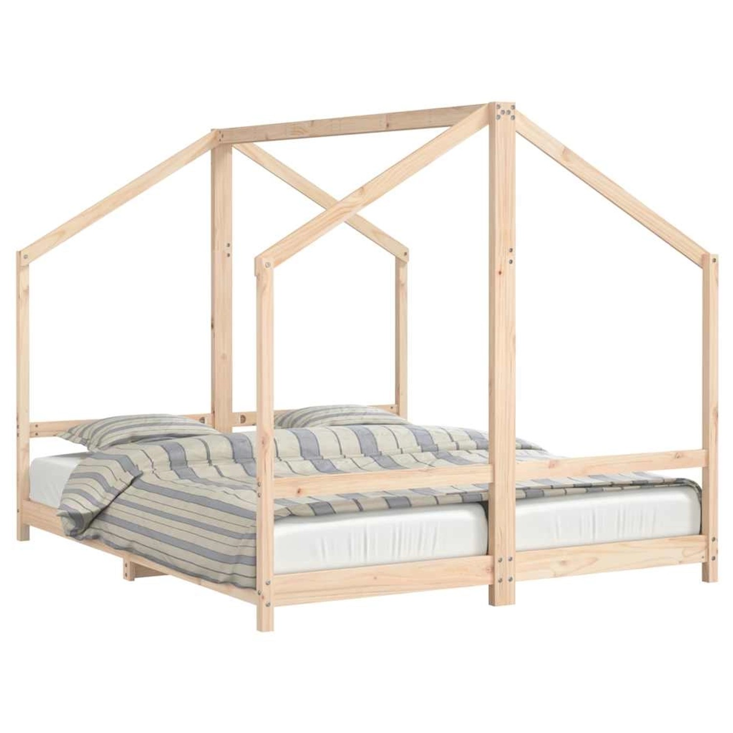 vidaXL Kinderbett 2x 80x200 cm Massivholz Kiefer 3200586 günstig online kaufen