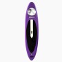 Lila Suprfit Halia SUP Board, aufblasbar, mit schwarzem Anti-Rutsch-Pad und Palmen-Design für Wassersport.