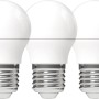 3er-Set LED-Leuchtmittel E27 Globe G45, 4,9W, warmweiß, für Lampen und Leuchten.