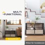 PawHut Hundekäfig: Elegante Hundebox mit Türen, robust und stabil für große Hunde. Ideal als Rückzugsort.