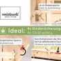 Detailansicht: needs&wants Holz Sandkasten Sunplaya3 mit Kindersicherung.