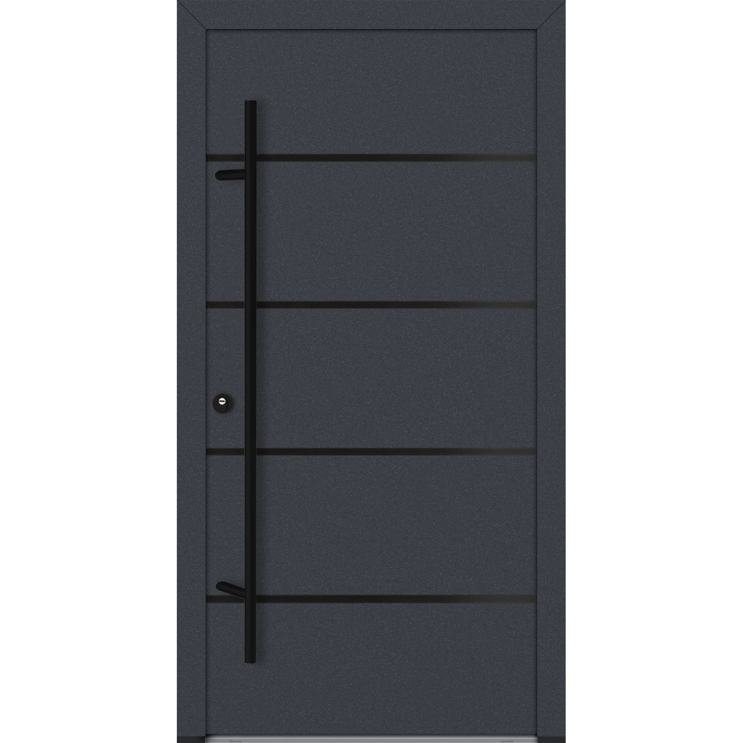 FM Türen AS68 Modell 22 1000 x 2000 Anthrazit Links Innen Beschläge Set 01