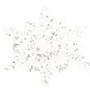 Kaemingk Haenger Christbaumschmuck Eisstern Schneeflocke Transparent Silber