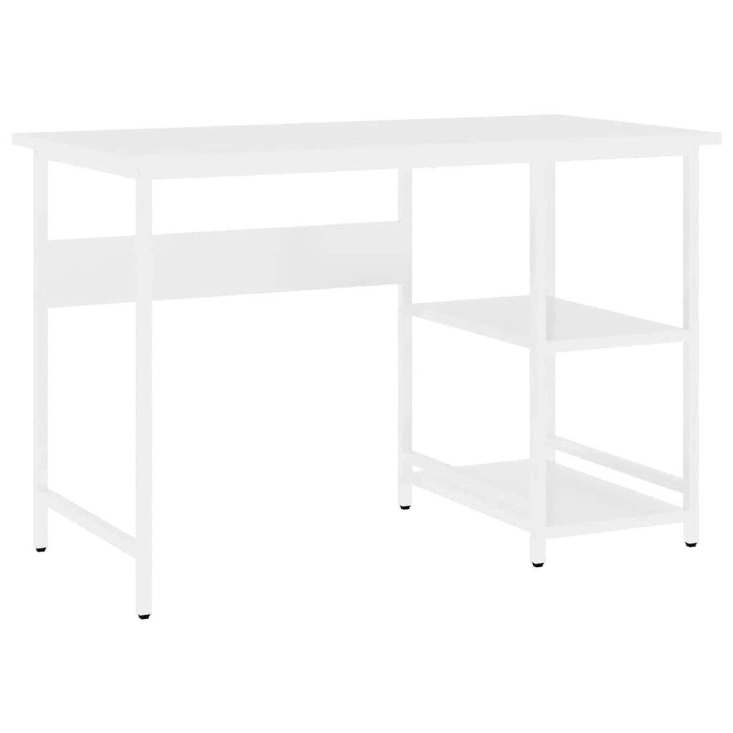 vidaXL Computertisch Weiß 105x50x72 cm MDF und Metall 20551 günstig online kaufen