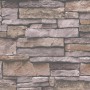 Bricoflor Vliestapete in 3D Bruchstein Optik, grau braune Steintapete für Wohnräume.