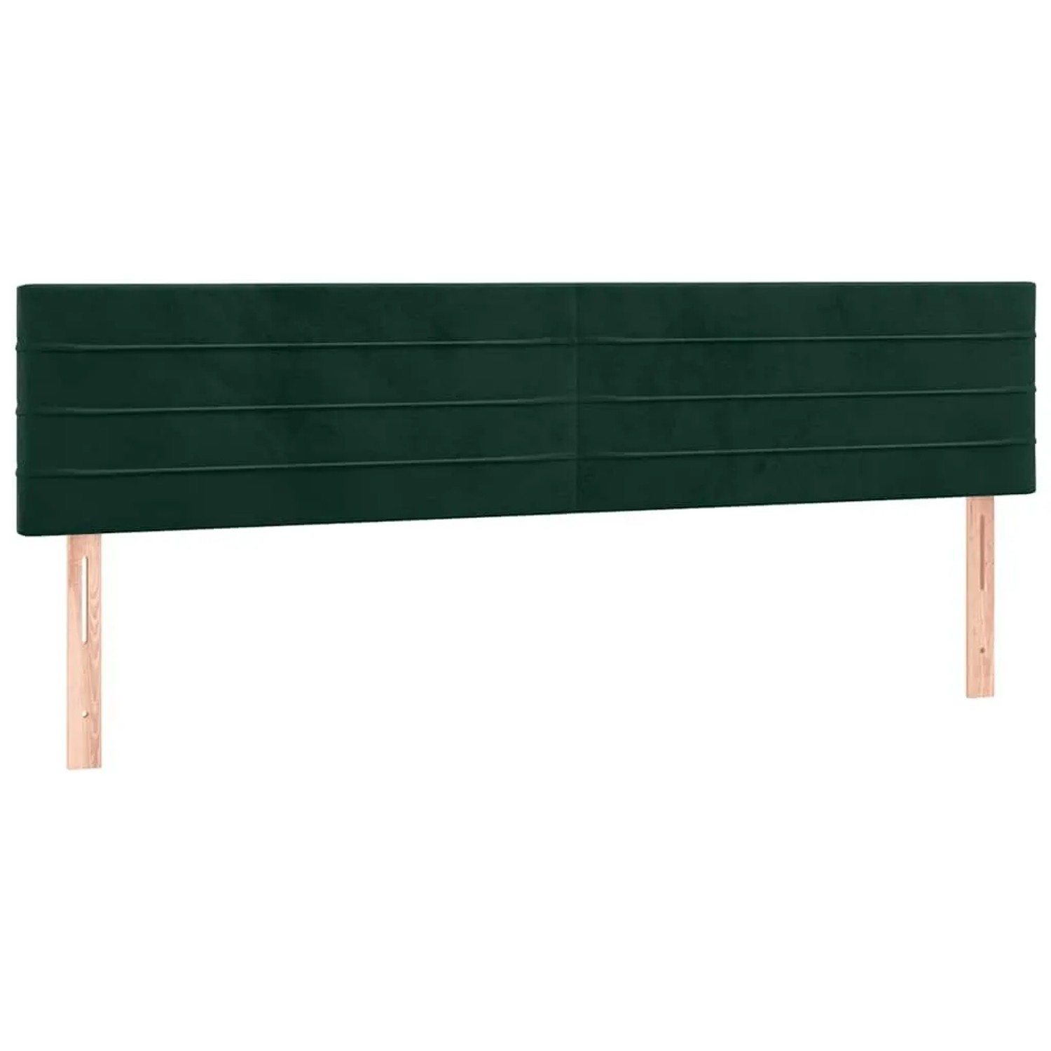 vidaXL Kopfteile 2 Stk Dunkelgrün 80x5x78/88 cm Samt 346169