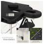 Tectake 3 Zonen Massageliege Ko Tao Breite 78 cm Polsterung 5 cm Inklusive Tragetasche und 15 Einwegtücher 212 x 108 x 90 cm Schwarz_8