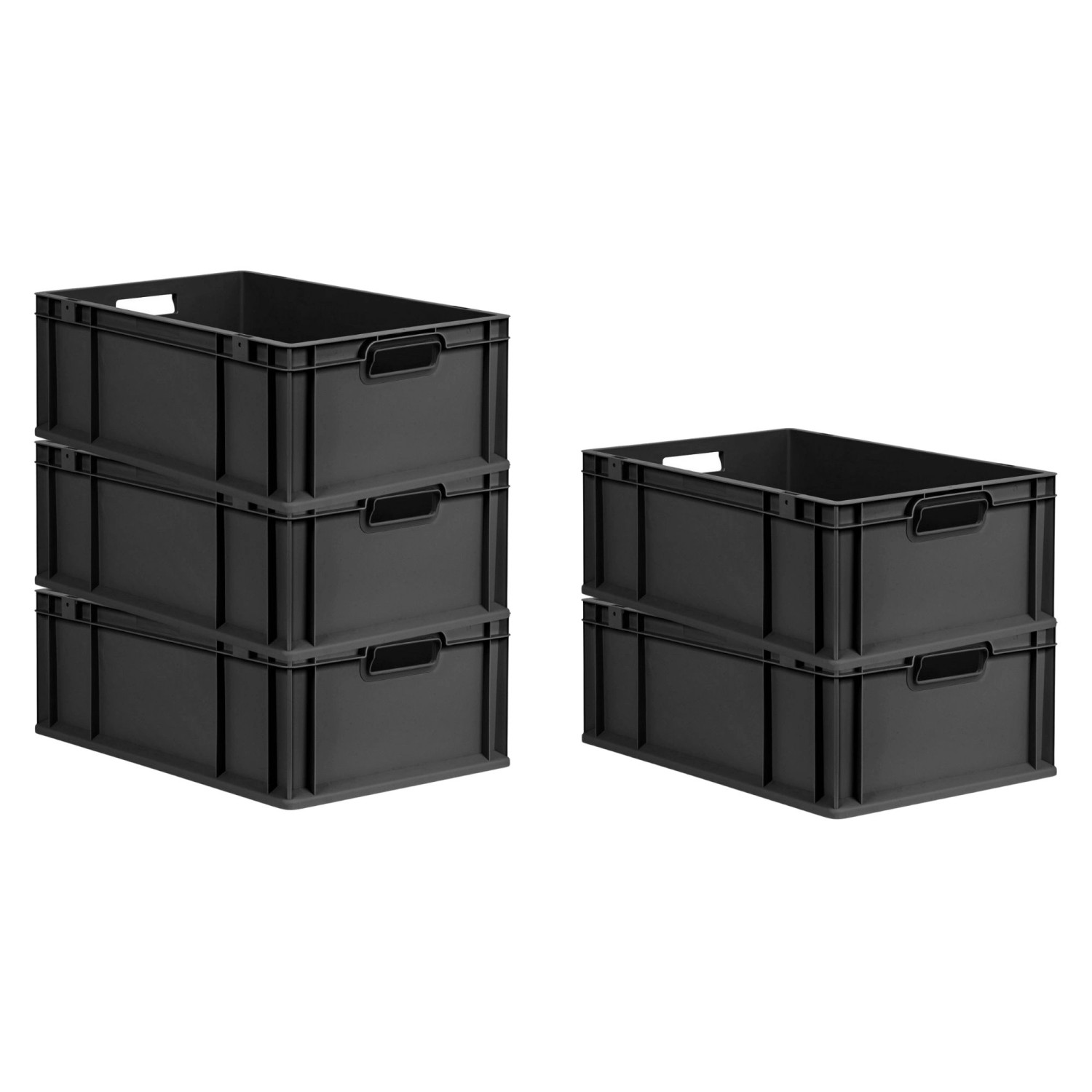 PROREGAL SparSet 5x Eurobox Nextgen Grip HxBxT 22x40x60cm 44 Liter Griffe O günstig online kaufen