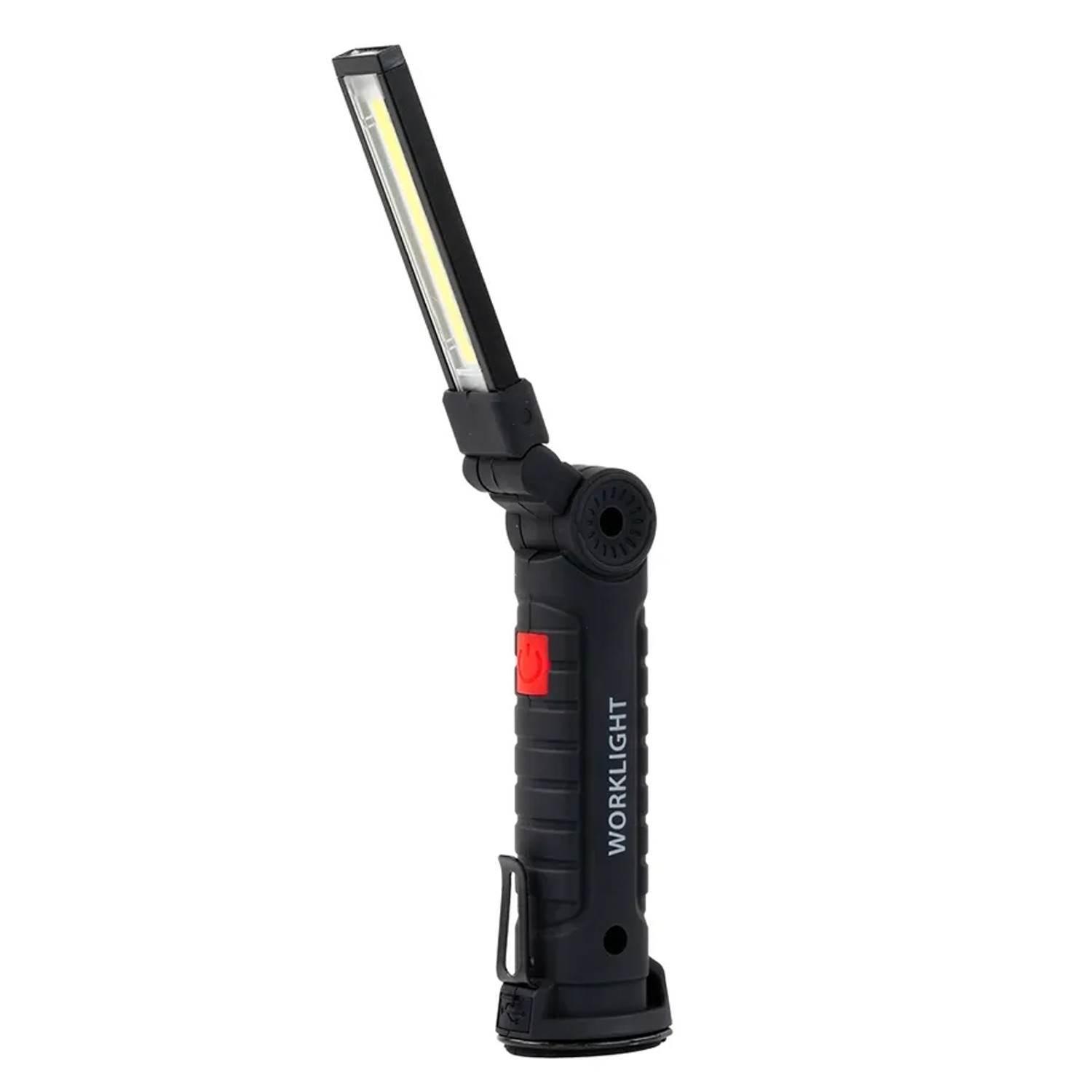 LUXULA LED Arbeitsleuchte 3W 6000K Kaltweiß Werkstattlampe mit Magnet und Haken USB-C Aufladbar COB Inspektion Schwarz