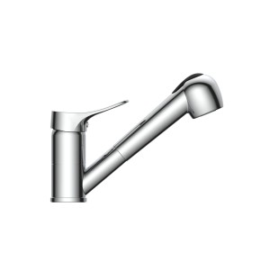 Eisl Spültischarmatur Verona Niederdruck, Chrom, mit schwenkbarem Auslauf und Geschirrbrause.