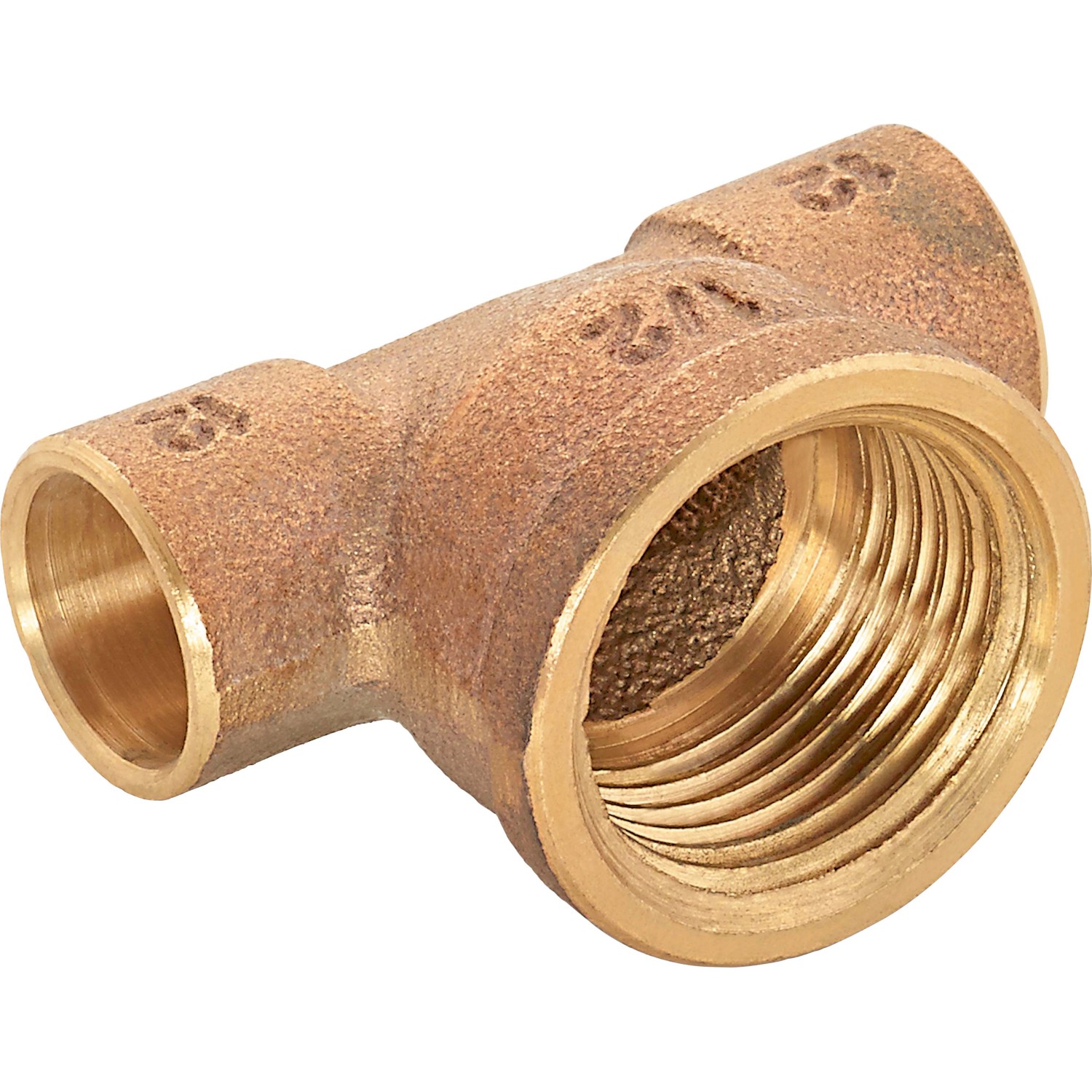 Löt-T-Stück Ø 12 mm x 18,6 mm (Rp 1/2) Rotguss