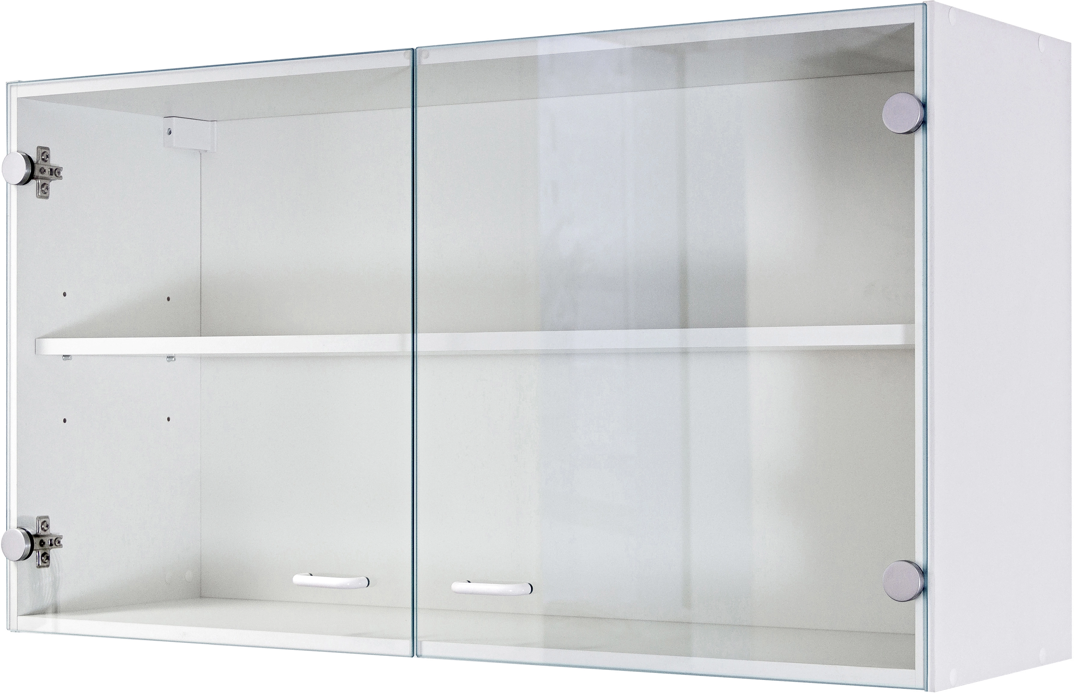 Flex-Well Classic Oberschrank mit Glastür Speed 100 cm Weiß kaufen bei OBI