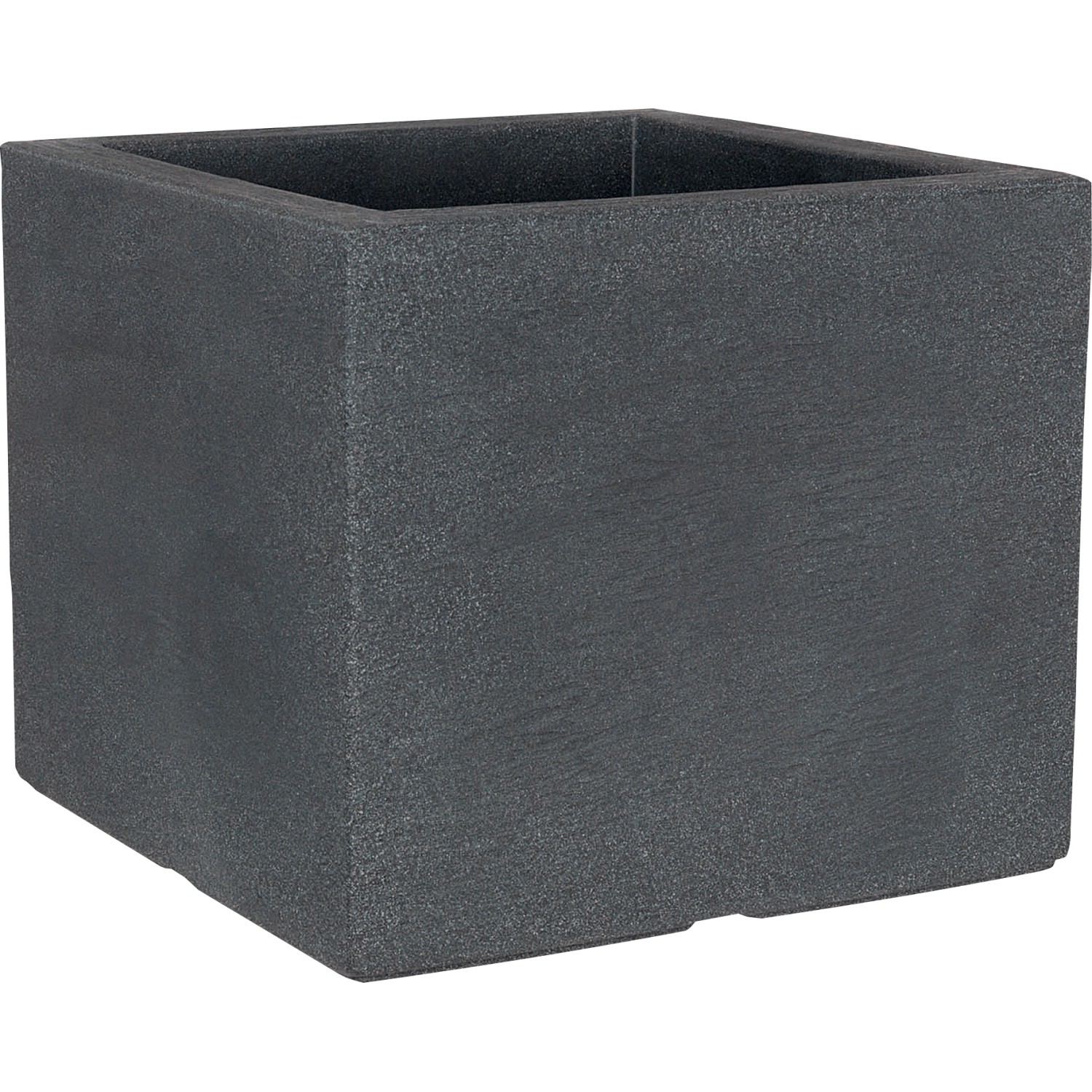 Geli Pflanzgefäß Kubus Quadratisch 40 cm x 40 cm x 34 cm Anthrazit