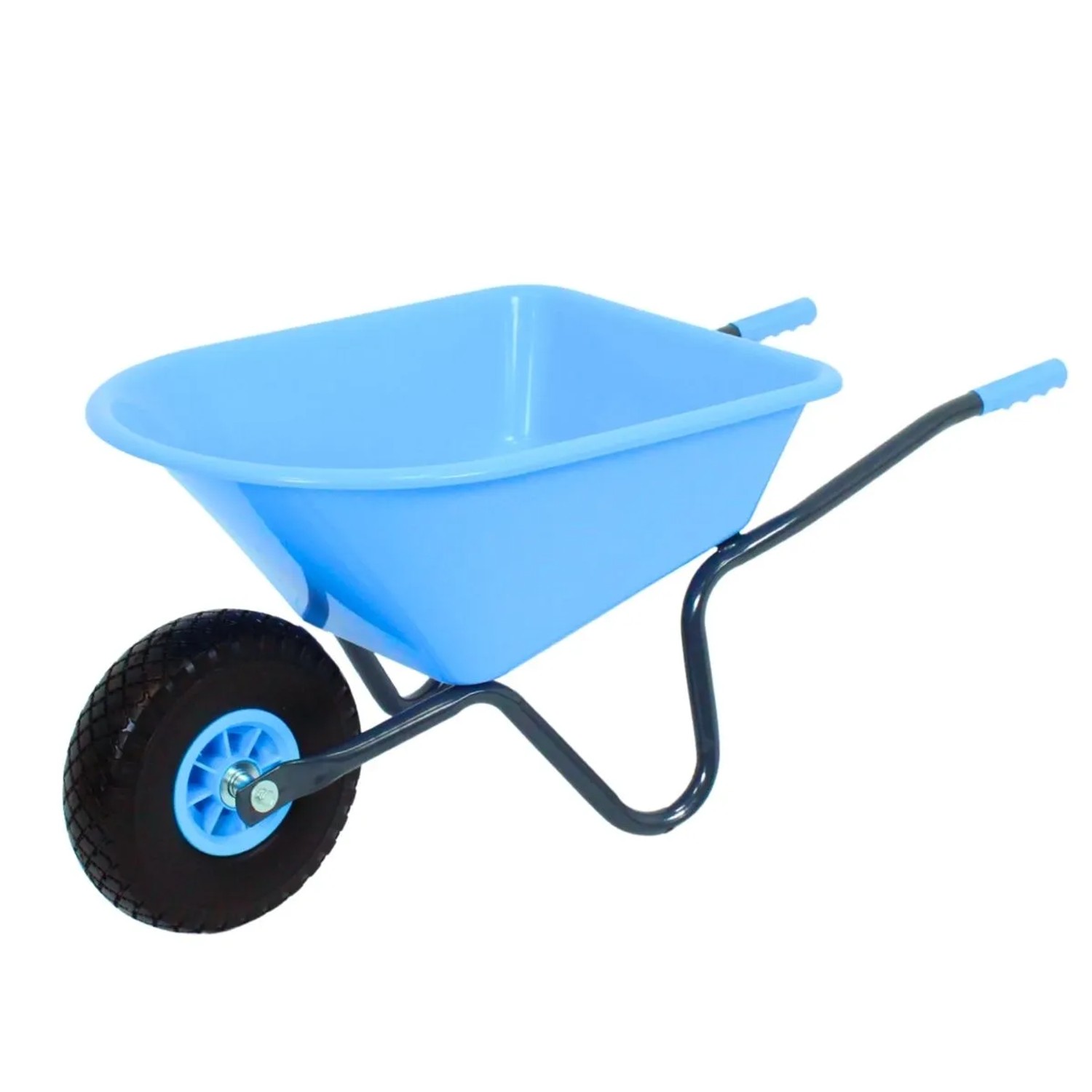 Galaflor - Kinderschubkarre Blau Kunststoff Garten Schubkarre für Kinder Gartenspielzeug