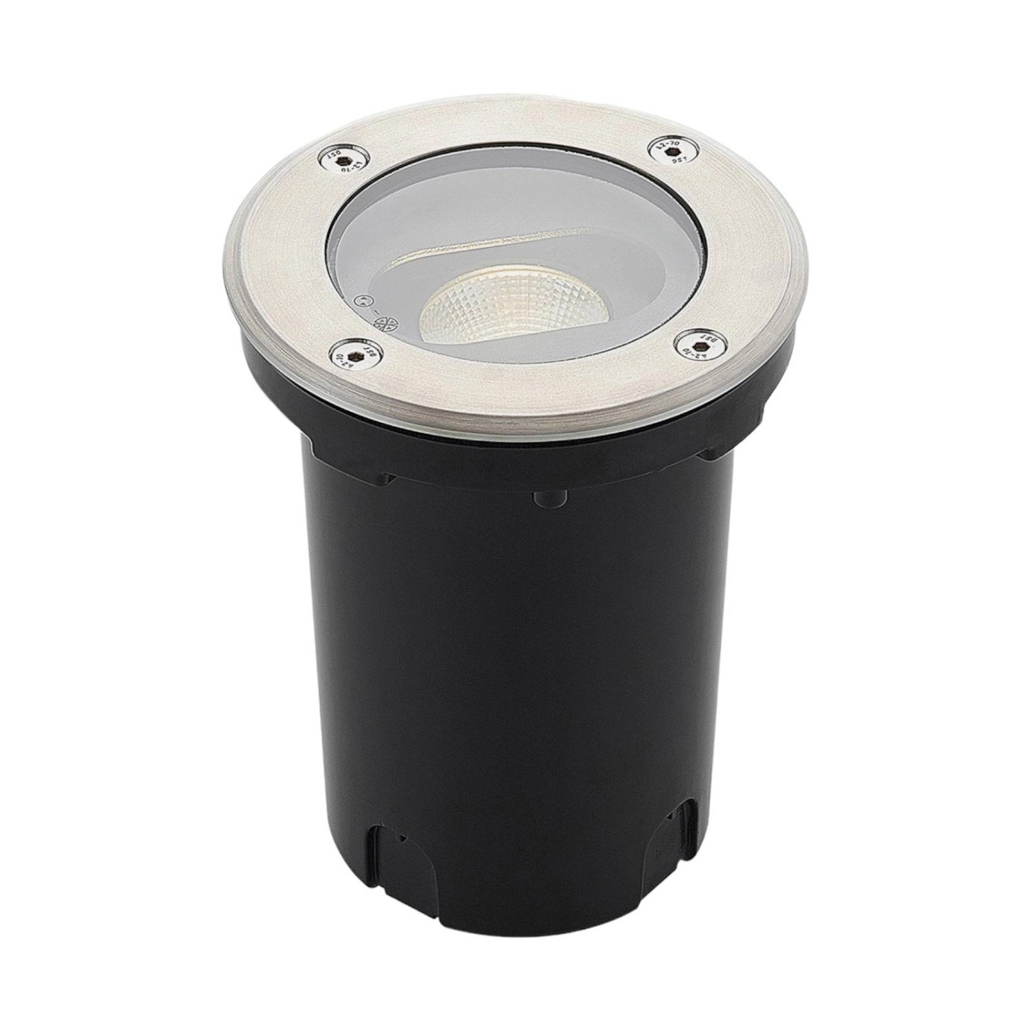 Lucande LED Bodeneinbauleuchte Doris 9969050 Wasserdicht Modern in Alu aus Aluminium 1-flammig