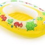 Gelbes Bestway Kiddie Raft Schlauchboot mit Tiermotiven, 91x61x20 cm, für Kinder von 3-6 Jahren.