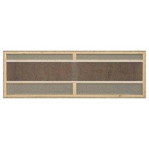 vidaXL Terrarium aus Holzwerkstoff, 144x46x48 cm, für Reptilien und kleine Tiere.
