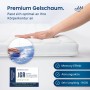 AM Deluxe Gel Topper 90x200: Hand testet die Anpassung des Gelschaums der Matratze.