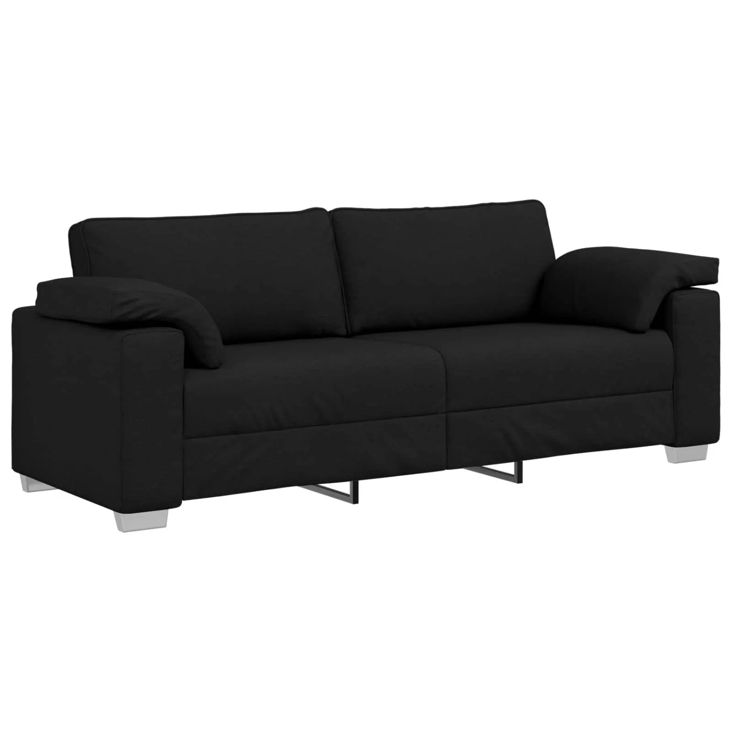 vidaXL Sofa Schwarz 219 x 80 x 82 cm Stoff 4105239