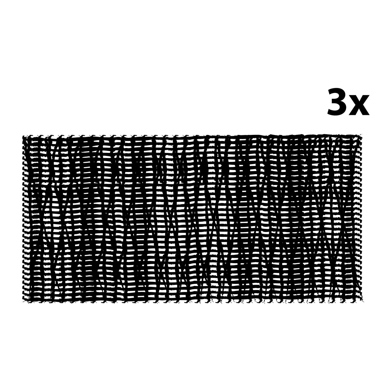 Kirchhoff Reinigungsvlies, metallfrei, schwarz, 3er-Set für Lötzubehör und Oberflächenreinigung.