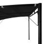 Anthrazitfarbener Garten-Sonnenschutz 4x3m von vidaXL. Markise mit Stahlrahmen und Stoffdach.
