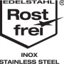 Symbol für Rostfreier Edelstahl, passend zum Wenko WC-Sitz Exclusive.