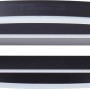 Moderne, schwarze LED-Deckenleuchte Maureen, 37 cm, 2500 Lumen für Wohnräume.
