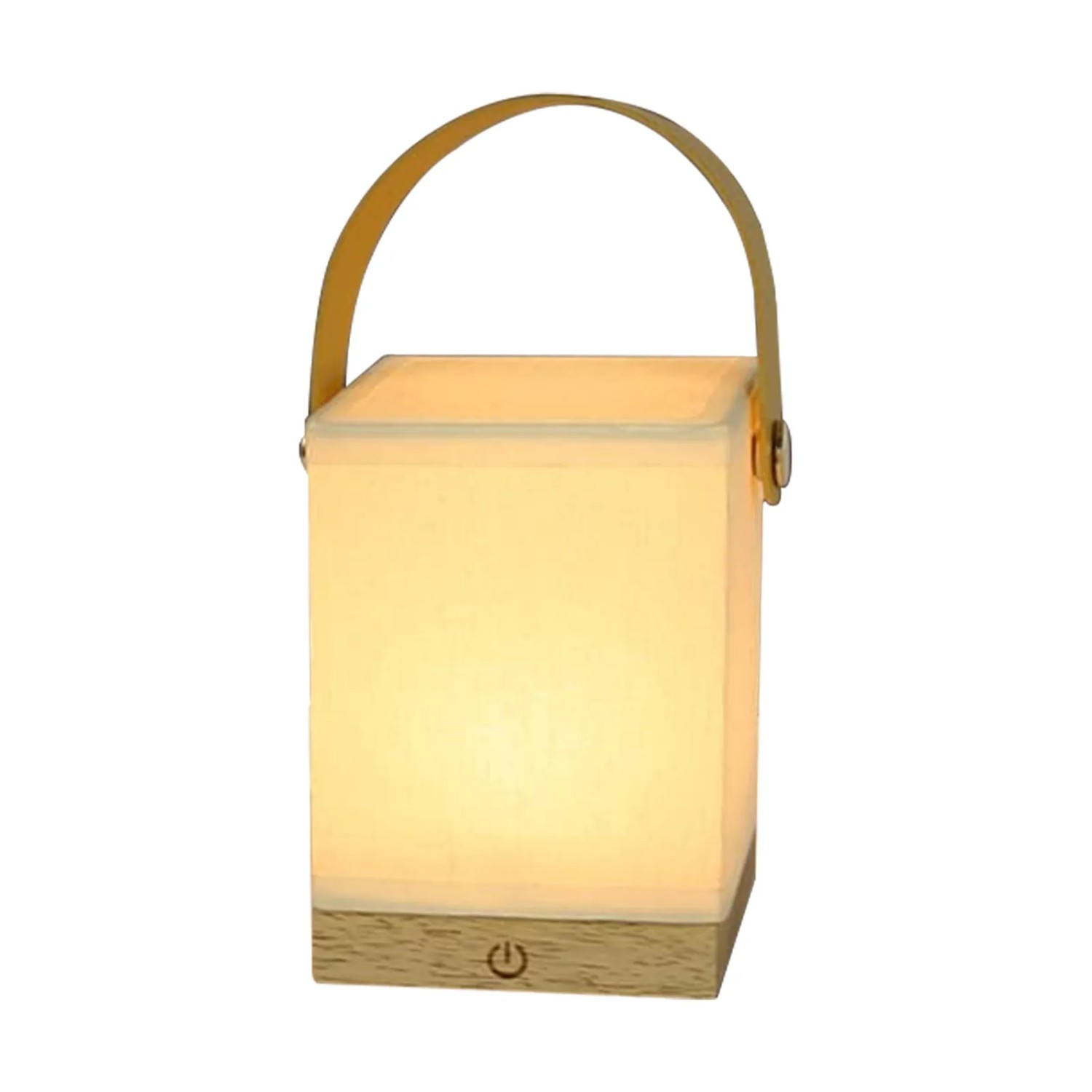 NETTLIFE LED Tischlampe aus Textil L14cm Weiß
